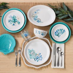 Alternative view of Fiesta Colorful Dinnerware - New Retired Coastal Shores 11 5/8 Inch Medium Oval Serving Platter
