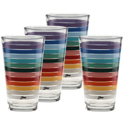 Fiesta Colorful Dinnerware - 16 oz. All Colors 2026 Cooler Glass - Set of 4