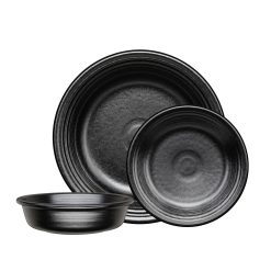 Fiesta Colorful Dinnerware - Classic Rim 3-Piece Place Setting, Service for 1 Foundry