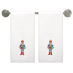 Fiesta Colorful Dinnerware - Nutcracker The Giver Embroidered Hand Towel Set of 2
