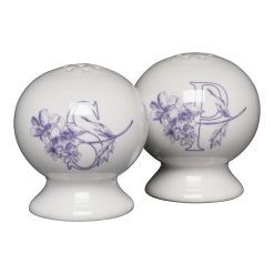 Fiesta Colorful Dinnerware - Botanical Floral Lavender 2 5/8 Inch Salt and Pepper Shaker Set