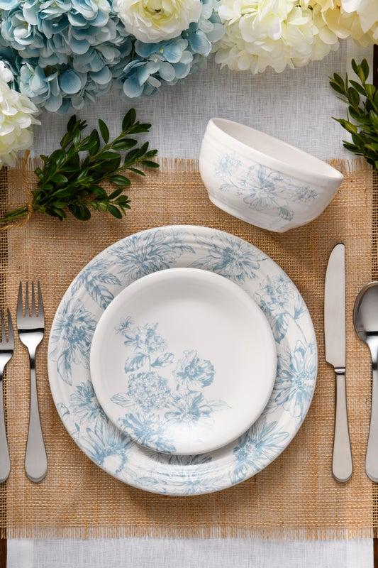 Fiesta Colorful Dinnerware - Botanical Floral Sky Classic Rim 10 1/2 Inch Dinner Plate - Image 2