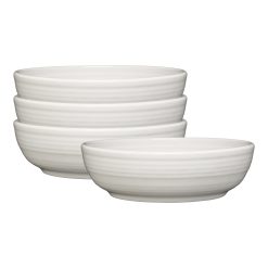 Fiesta Colorful Dinnerware - White Coupe 6 3/4 Inch Salad Bowl 24 OZ, Set of 4