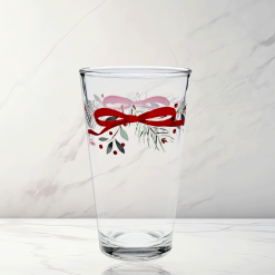 Alternative view of Fiesta Colorful Dinnerware - Holly Berry Christmas Garland 16 oz. Cooler Glass - Set of 4