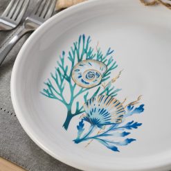 Alternative view of Fiesta Colorful Dinnerware - New Retired Coastal Shores Bistro Coupe 10 1/2 Inch Dinner Plate