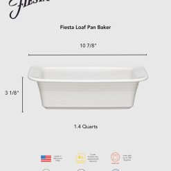 Alternative view of Fiesta Colorful Dinnerware - Fiesta 10 3/4 Inch x 5 3/4 Inch Loaf Pan Baker 1.4 Quarts