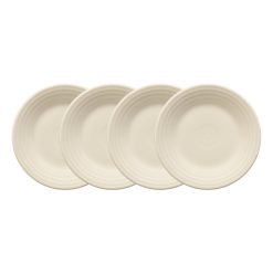 Fiesta Colorful Dinnerware - Linen Set of 4 Classic Rim 9 Inch Luncheon Plate