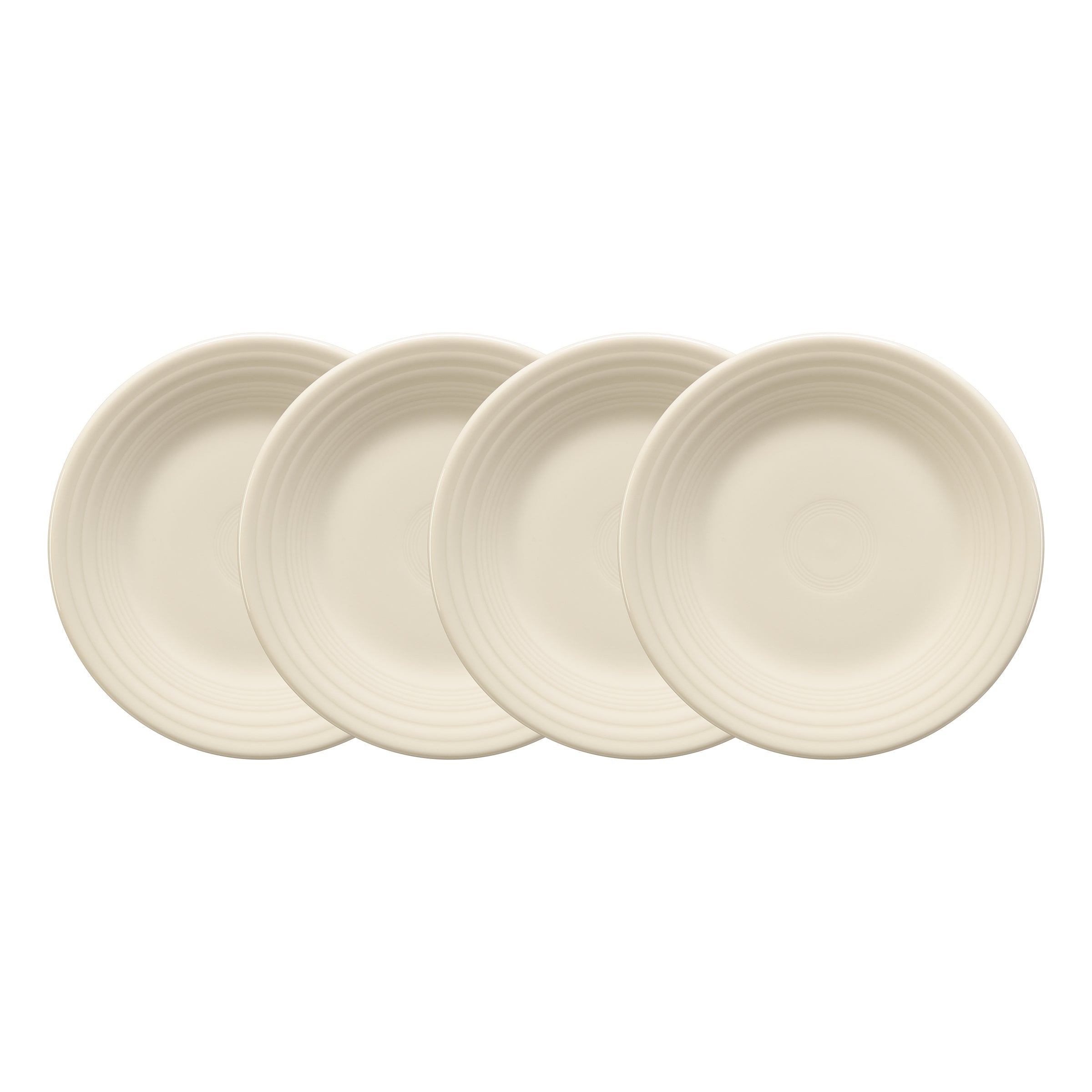 Fiesta Colorful Dinnerware - Linen Set of 4 Classic Rim 9 Inch Luncheon Plate