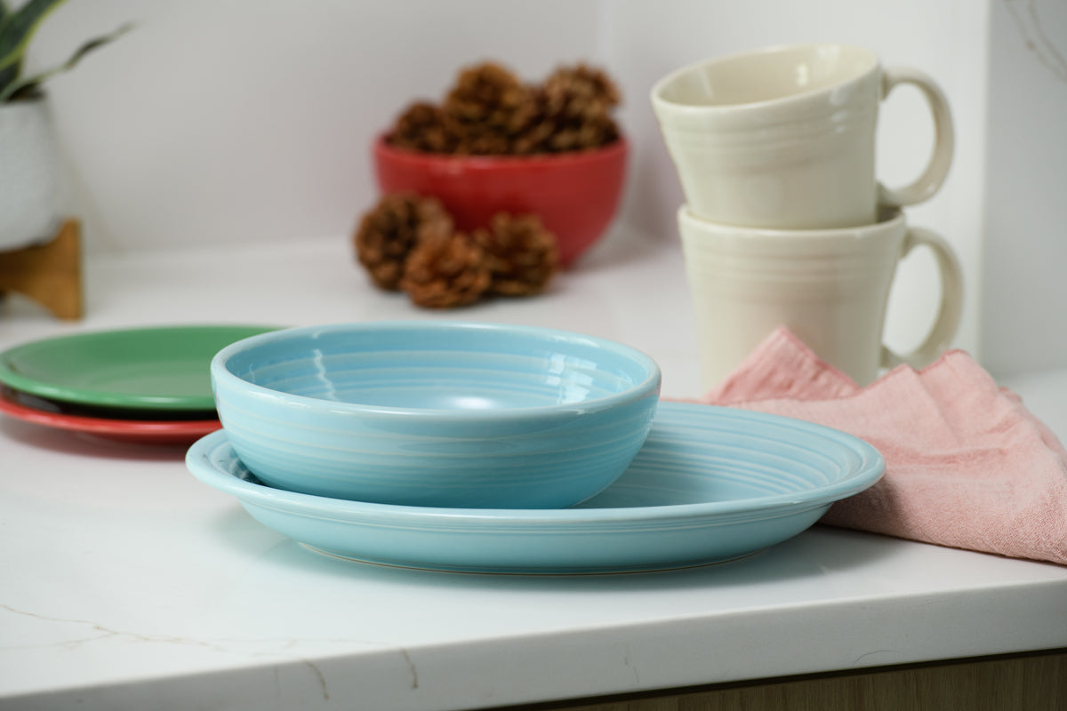Fiesta Colorful Dinnerware - 2-Piece Serve Set 11 5/8 Inch Oval Platter & 38 OZ Bistro Bowl - Image 3