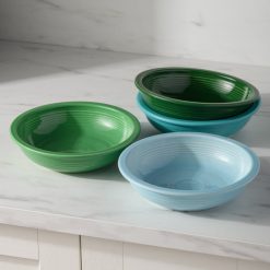 Alternative view of Fiesta Colorful Dinnerware - Mixed Aegean Classic Rim 8 3/8-Inch 34OZ Pasta Bowls, Set of 4