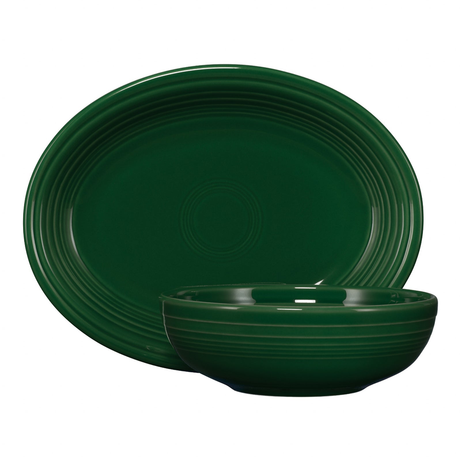 Fiesta Colorful Dinnerware - 2-Piece Serve Set 11 5/8 Inch Oval Platter & 38 OZ Bistro Bowl - Image 10