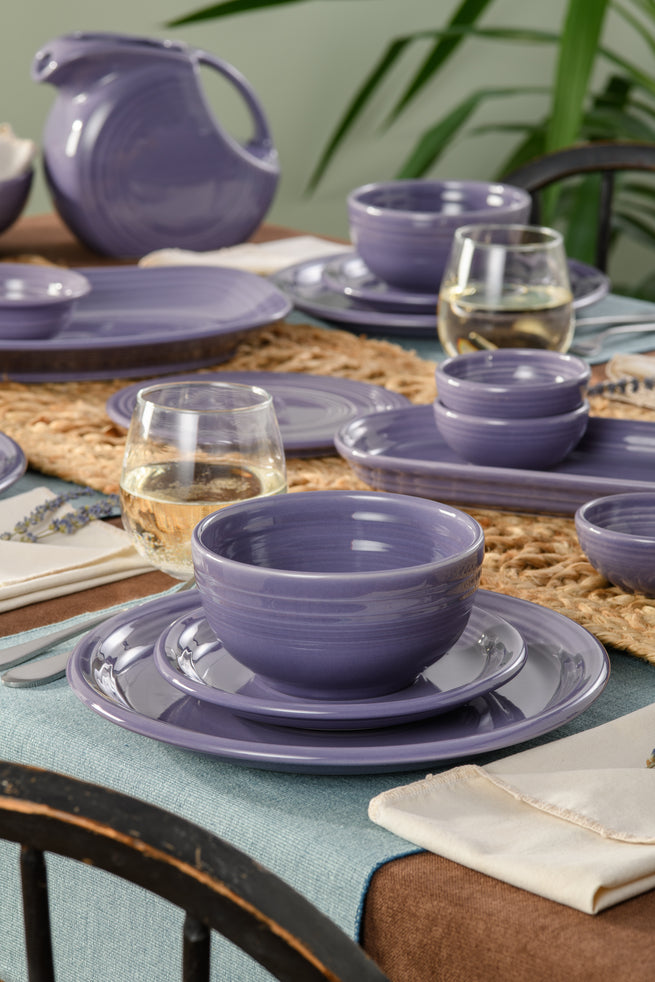 Fiesta Colorful Dinnerware - Lavender Bistro Coupe 3-Piece Place Setting, Service for 1 - Image 2