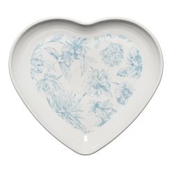 Fiesta Colorful Dinnerware - New Retired Fiesta Botanical Floral 9 Inch Heart Shaped Plate