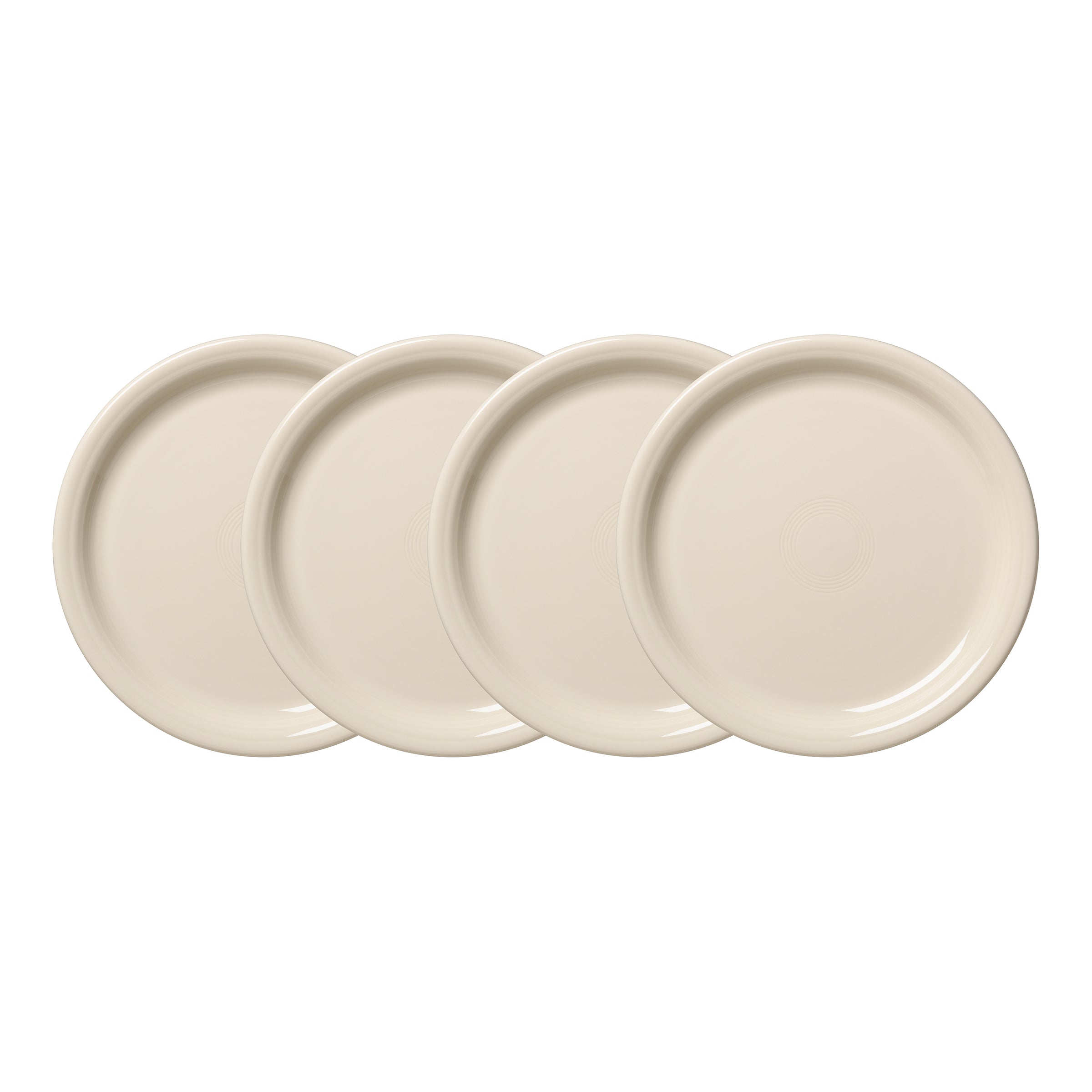 Fiesta Colorful Dinnerware - Linen Set of 4 Bistro Coupe 9 Inch Luncheon Plate