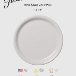 Alternative view of Fiesta Colorful Dinnerware - Bistro Coupe 10 1/2 Inch Dinner Plate Foundry