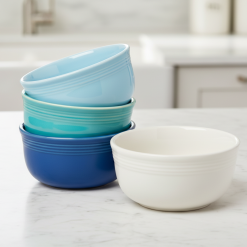 Alternative view of Fiesta Colorful Dinnerware - Mixed Coastal Blues All-Purpose 6-Inch 28OZ Gusto Bowls, Set of 4