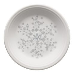 Fiesta Colorful Dinnerware - White Snowflake Classic Rim 7 1/4 Inch Salad Plate