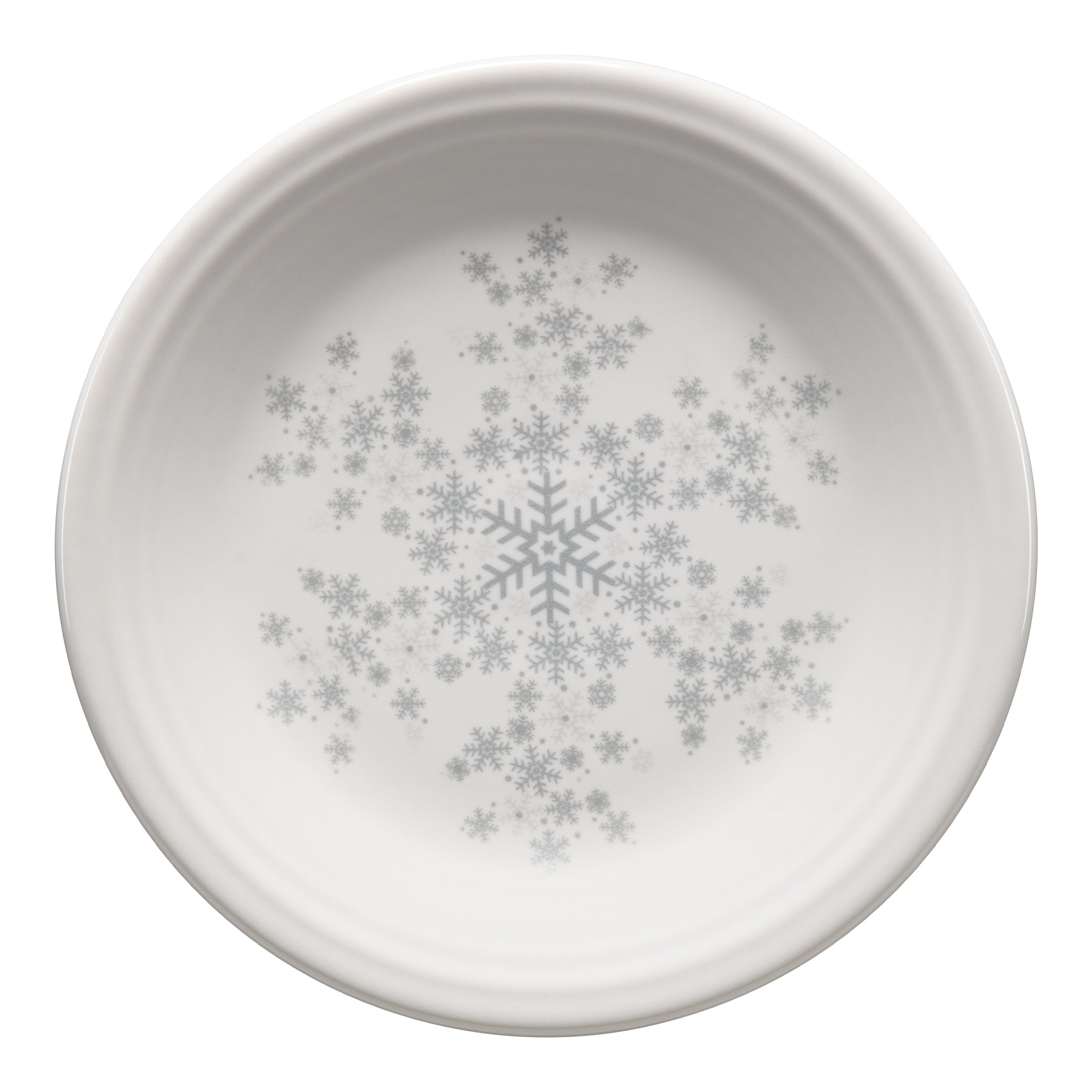 Fiesta Colorful Dinnerware - White Snowflake Classic Rim 7 1/4 Inch Salad Plate