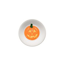 Fiesta Colorful Dinnerware - Jack-o-Lantern Pumpkin Classic Rim 6 1/8 Inch Appetizer Plate