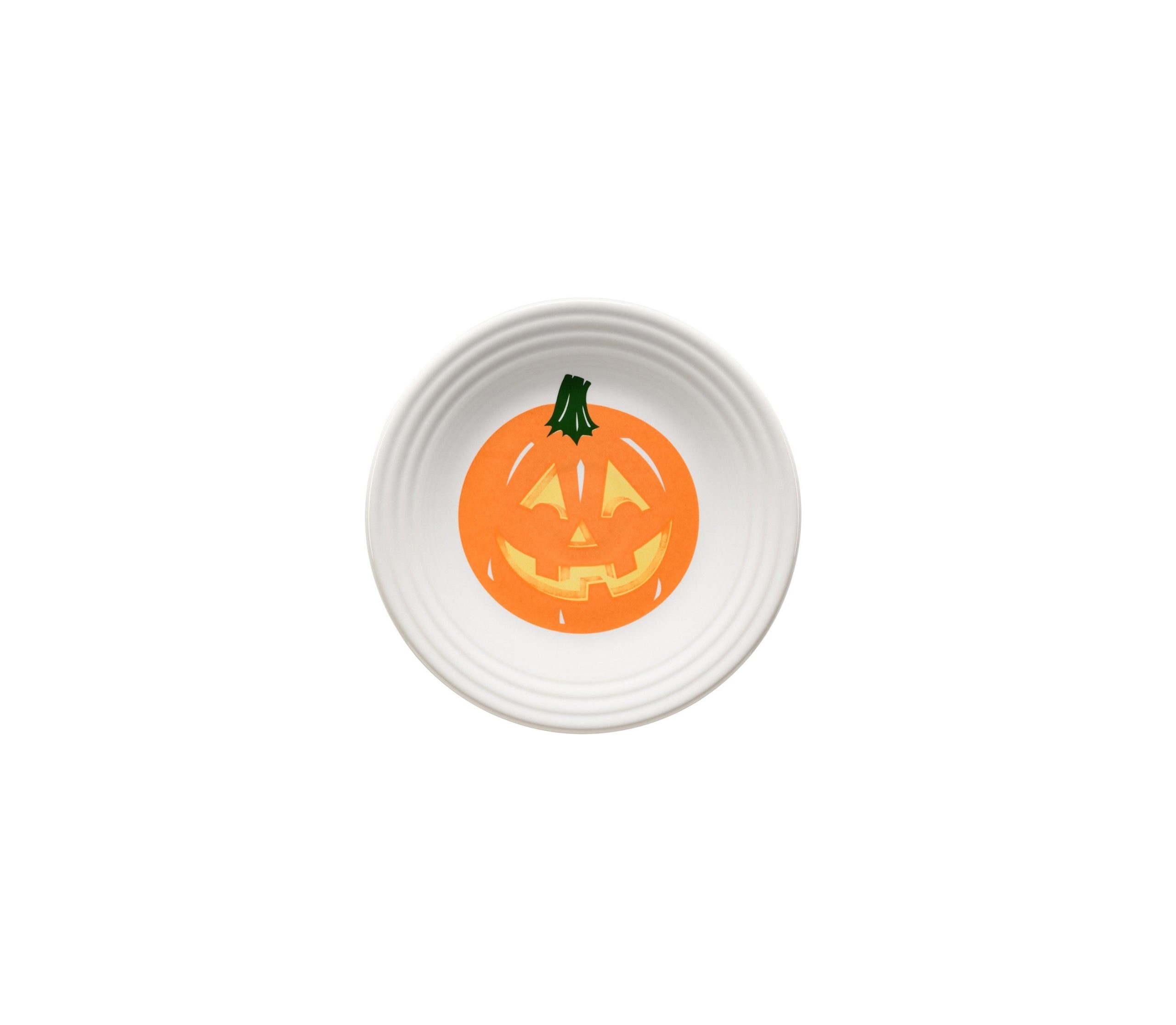 Fiesta Colorful Dinnerware - Jack-o-Lantern Pumpkin Classic Rim 6 1/8 Inch Appetizer Plate