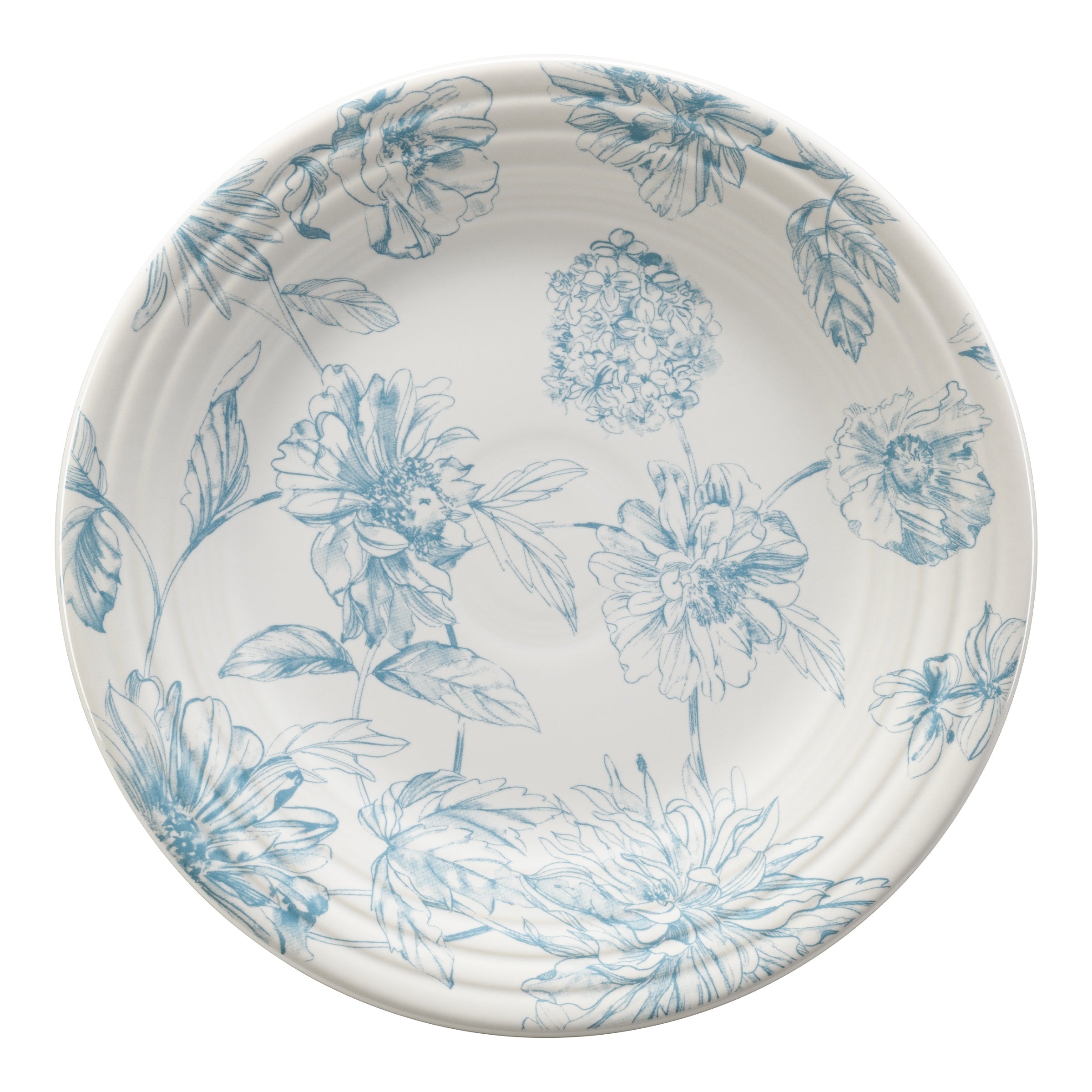 Fiesta Colorful Dinnerware - Botanical Floral Sky Classic Rim 9 Inch Luncheon Plate