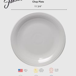 Alternative view of Fiesta Colorful Dinnerware - Classic Rim Chop Plate 11 3/4 Inch Foundry