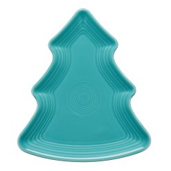 Fiesta Colorful Dinnerware - Retired Fiesta Tree Shaped Plate 10 1/8 Inch