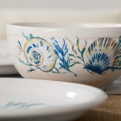 Alternative view of Fiesta Colorful Dinnerware - New Retired Coastal Shores Bistro Coupe 5 1/2 Inch Cereal Bowl 22 OZ