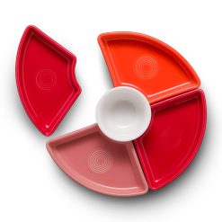 Alternative view of Fiesta Colorful Dinnerware - Sunset Horizon 5-Piece Mixed Colors Entertaining Set 8 1/5 Inch