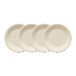 Fiesta Colorful Dinnerware - Linen Set of 4 Classic Rim 7 1/4 Inch Salad Plate