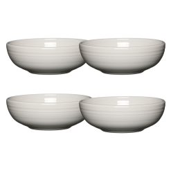 Fiesta Colorful Dinnerware - White Set of 4 Bistro Coupe 7 5/8-Inch 38OZ Medium Bowls
