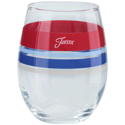Alternative view of Fiesta Colorful Dinnerware - Americana 15 oz. Edgeline Stemless Wine, Set of 4