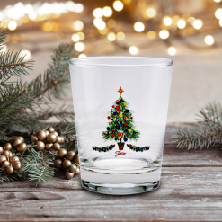 Fiesta Colorful Dinnerware - 15 oz. Fiesta® Christmas Tree Tapered Double Old Fashion, Set of 4