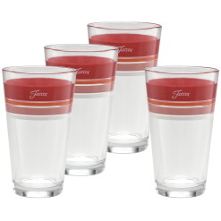 Fiesta Colorful Dinnerware - Horizon Sunset 16 oz. Edgeline Cooler Glass Mixed - Set of 4