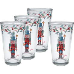 Fiesta Colorful Dinnerware - Nutcracker The Guardian 16 oz. Cooler Glass - Set of 4