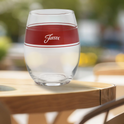 Alternative view of Fiesta Colorful Dinnerware - 15 oz. Fiesta® Frame Stemless Wine Scarlet, Set of 4