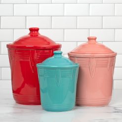 Alternative view of Fiesta Colorful Dinnerware - New Retired Fiesta 1 Quart Small Chevron Canister