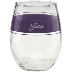 Alternative view of Fiesta Colorful Dinnerware - Lavender 15 oz. Frame Stemless Glass, Set of 4