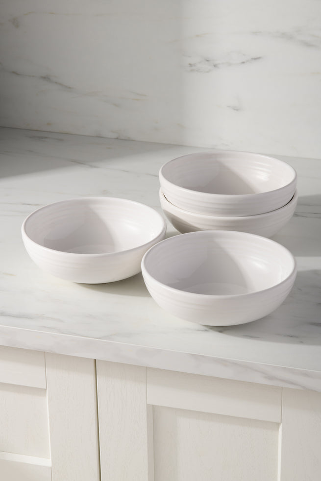Fiesta Colorful Dinnerware - White Set of 4 Bistro Coupe 7 5/8-Inch 38OZ Medium Bowls - Image 2