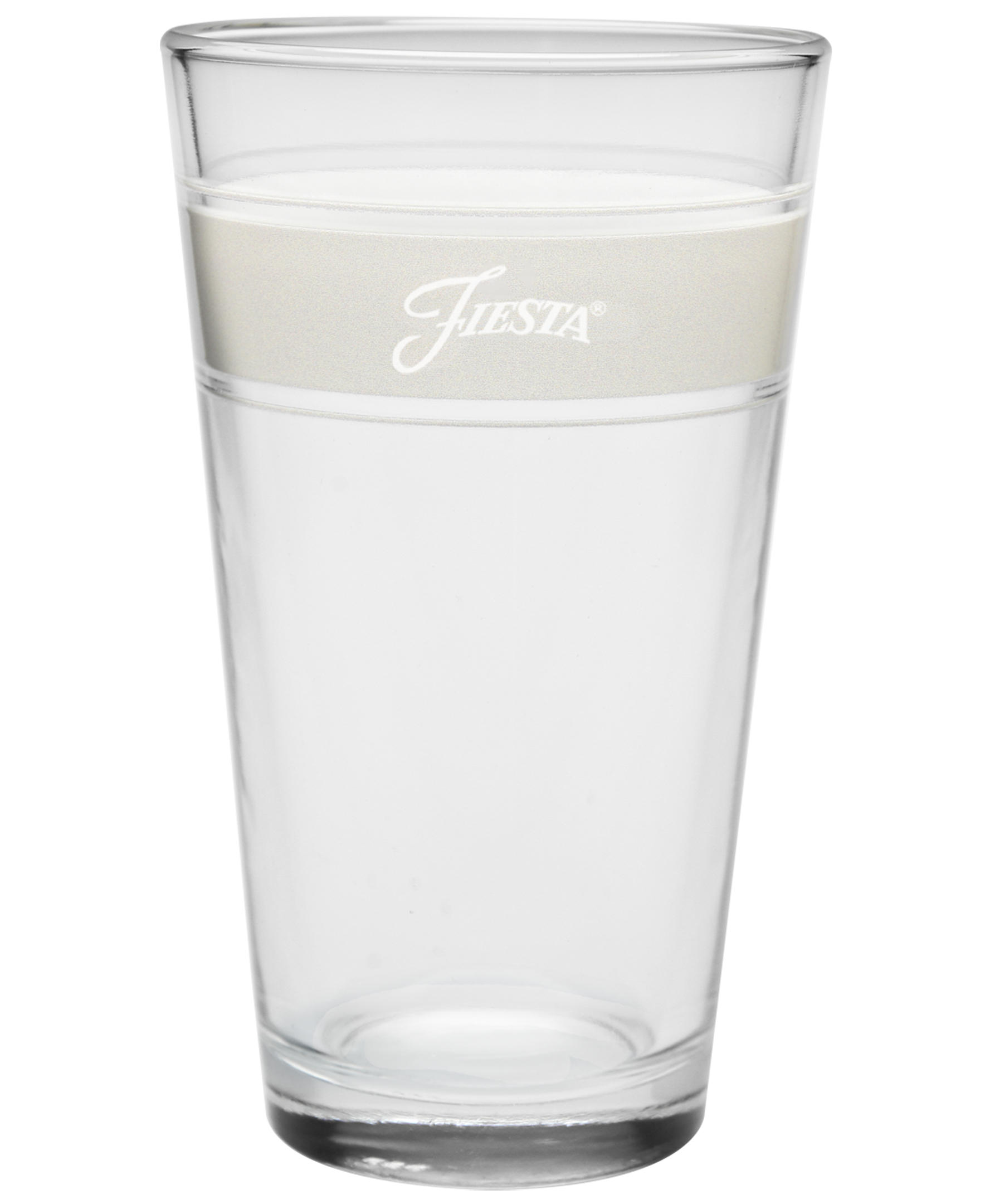 Fiesta Colorful Dinnerware - Linen 16 oz. Frame Cooler Glass - Set of 4 - Image 2
