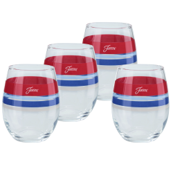 Fiesta Colorful Dinnerware - Americana 15 oz. Edgeline Stemless Wine, Set of 4