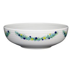 Fiesta Colorful Dinnerware - Retired Blue Christmas Tree Bistro Coupe 9 5/8 Inch Large Bowl 68 OZ
