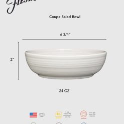 Alternative view of Fiesta Colorful Dinnerware - Lavender Coupe 6 3/4 Inch Salad Bowl 24 OZ