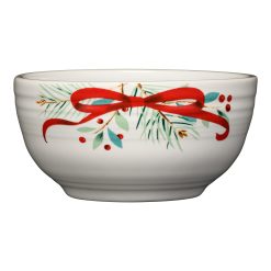 Fiesta Colorful Dinnerware - Holly Berry Christmas Garland Bistro Coupe 5 1/2 Inch Cereal Bowl 22 OZ