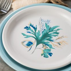 Alternative view of Fiesta Colorful Dinnerware - New Retired Coastal Shores Bistro Coupe 9 Inch Luncheon Plate