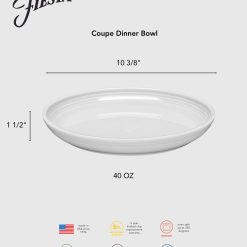 Alternative view of Fiesta Colorful Dinnerware - Coupe 10 3/8 Inch Dinner Bowl 40 OZ Foundry