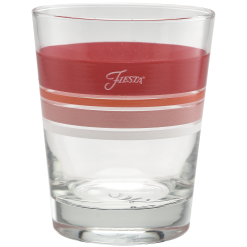 Alternative view of Fiesta Colorful Dinnerware - Sunset Horizon Edgeline Tapered Double Old Fashion Glass Mixed, Set of 4