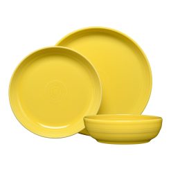 Fiesta Colorful Dinnerware - New Retired Coupe Bowl 3-Piece Place Setting
