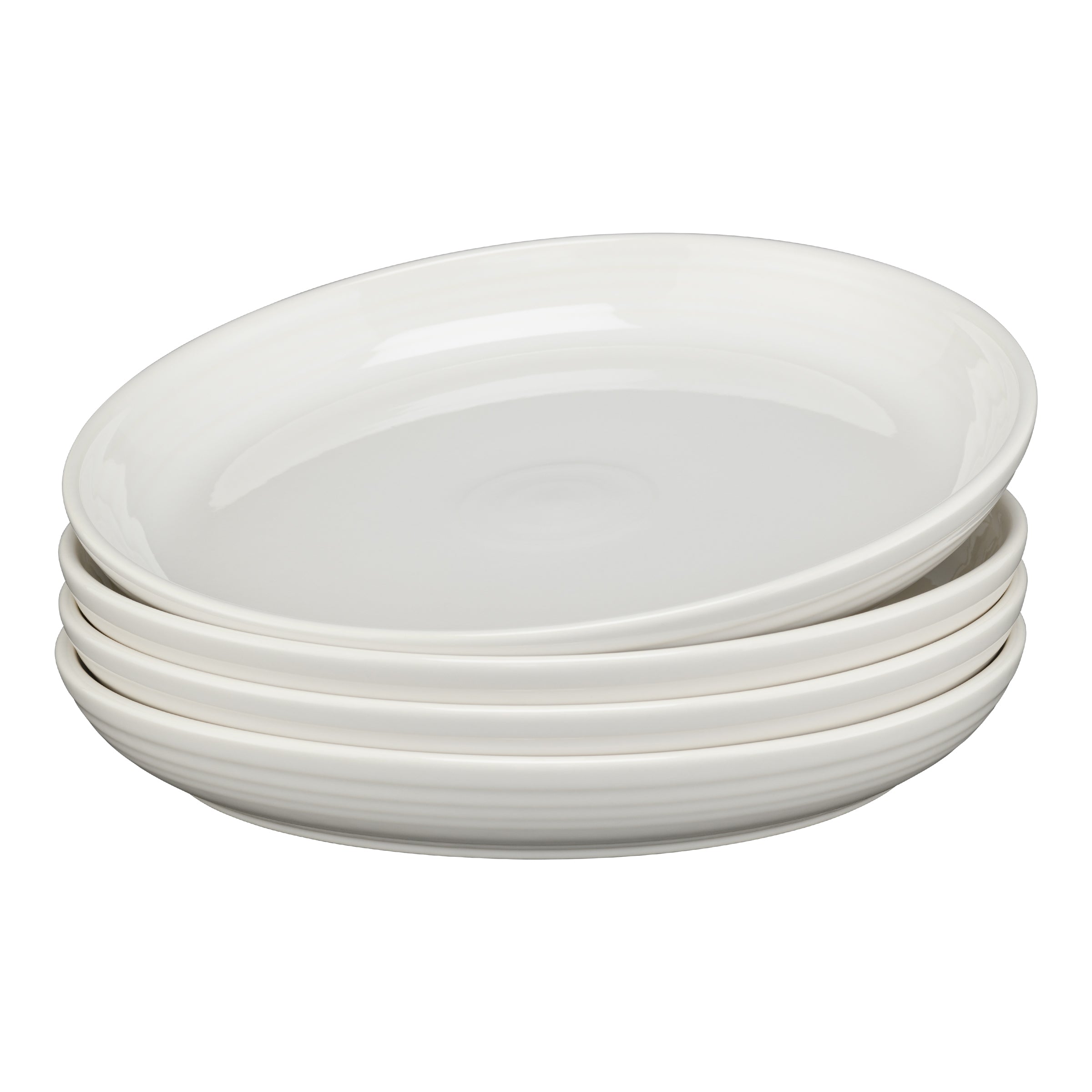 Fiesta Colorful Dinnerware - White Coupe 10 3/8 Inch Dinner Bowl 40 OZ, Set of 4