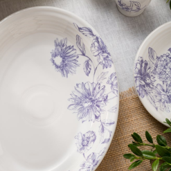Alternative view of Fiesta Colorful Dinnerware - Botanical Floral Lavender 11 5/8 Inch Medium Oval Serving Platter
